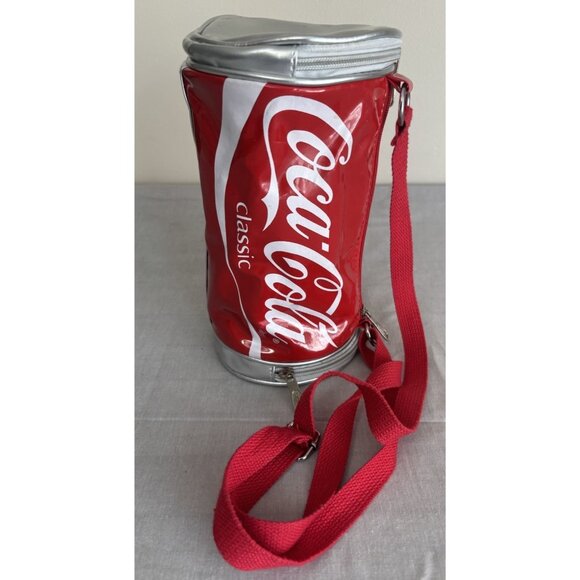 Coca Cola Handbags - Coca Cola Vintage Sporty Coke Can Crossbody Bag Patent Leather
